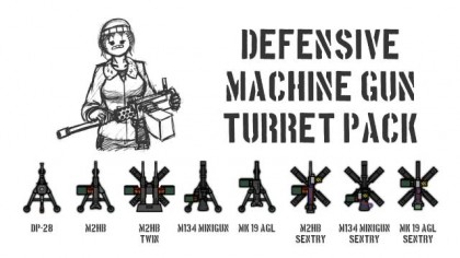 Defensive Machine Gun Turret Pack