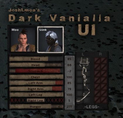 JoshLmoa's Dark Vanilla UI / Темный ванильный интерфейс (RU)