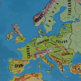 World topographic map