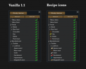 Recipe icons (Continued) 1