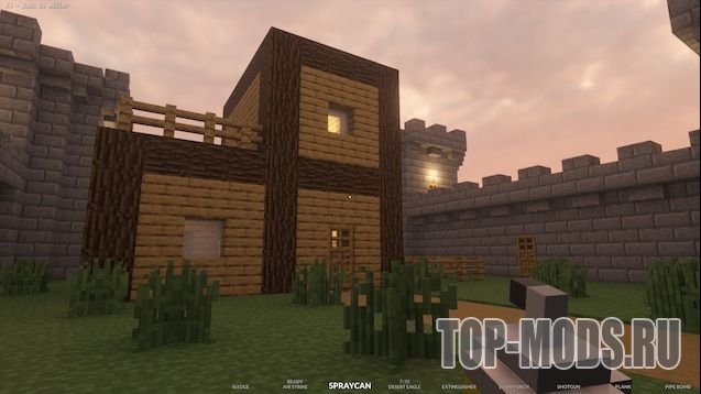 Small Minecraft Castle.