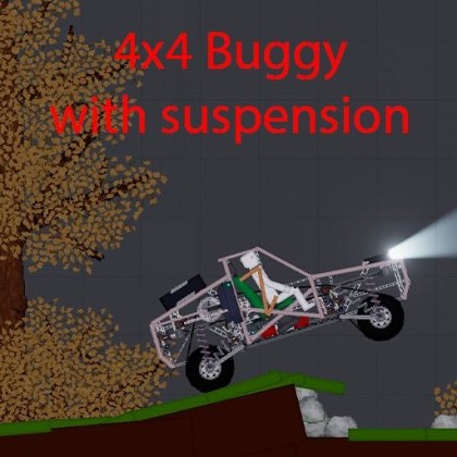 All-wheel drive buggy with suspension
