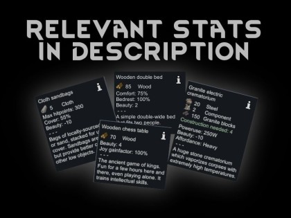 Relevant Stats In Description
