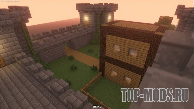 Small Minecraft Castle.