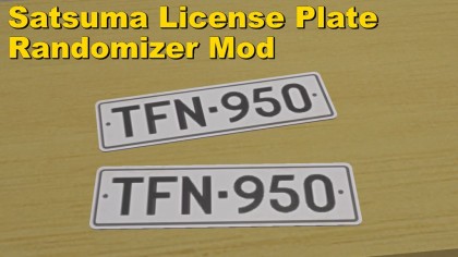 Satsuma License Plate Randomizer