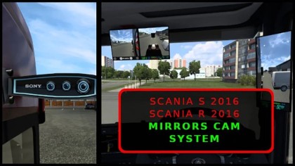 Digital Mirrors Camera System for Scania S&R2016