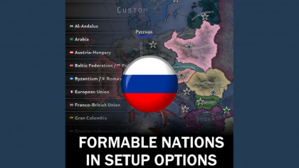 Formable Nations In Setup Options: русская локализация