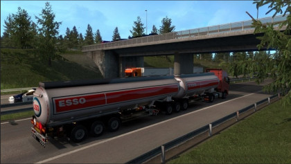 Chris45 Double Trailers In Traffic