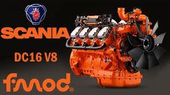 Scania DC16 V8 Engine Mod 0