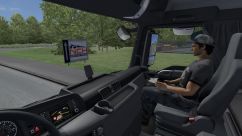 Animated female passenger in truck 3