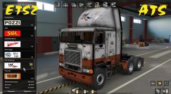Dirty Pack Skins + Interior для грузовика Freightliner FLB 1