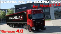 Improvements and rework Scania S&R2016 V8 stock sound 1