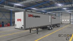 XPO Logistics Trailer Skin + Mudflaps + AI Trailer Owned 1