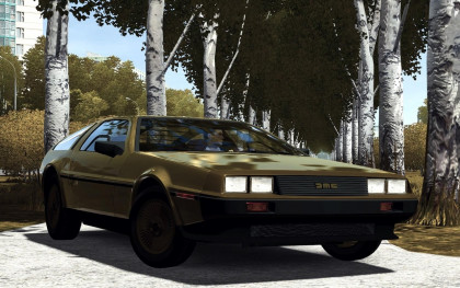 Delorean DMC-12 "позолоченный выпуск"