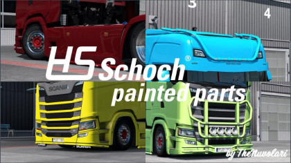 Painted HS-Schoch parts for Scania S&R