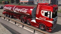 Coca Cola для своего прицепа и Scania S 2016 NG 1
