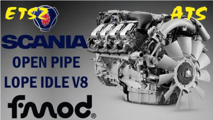 Scania V8 Open Pipe Sound