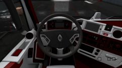 Renault T Red White Interior 3