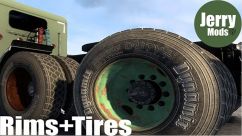 Dirt tires and rims pack / Грязные диски и шины 2