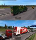 Krone Doubledeck Trailer in traffic 0
