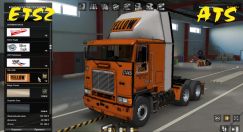 Dirty Pack Skins + Interior для грузовика Freightliner FLB 4