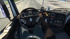 Animated hands on the steering wheel for all trucks 4