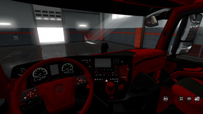 Mercedes Actros MP4 Red&Black Interior