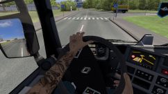 Animated hands on the steering wheel for all trucks 1