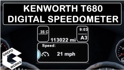 Kenworth T680 Digital Speedometer