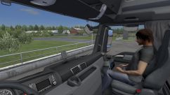 Animated female passenger in truck 4