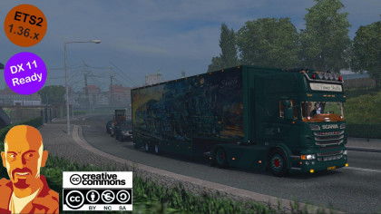 Scania DQF Flower Shuttle and Trailer