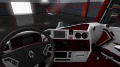 Renault T Red White Interior 1
