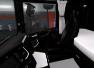 Black and White Interior for Scania S & R 2016 0