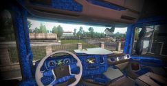 Scania Blue Pluche Interior 1