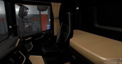 Black and Brown Interior for Scania S & R 2016 0