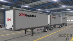 XPO Logistics Trailer Skin + Mudflaps + AI Trailer Owned 4