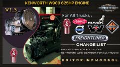 Kenworth W900 625HP Engine And Gearbox For All Trucks 1