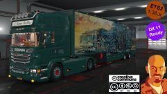 Scania DQF Flower Shuttle and Trailer 1
