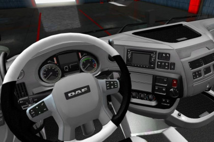 Black White interior for Daf XF 105