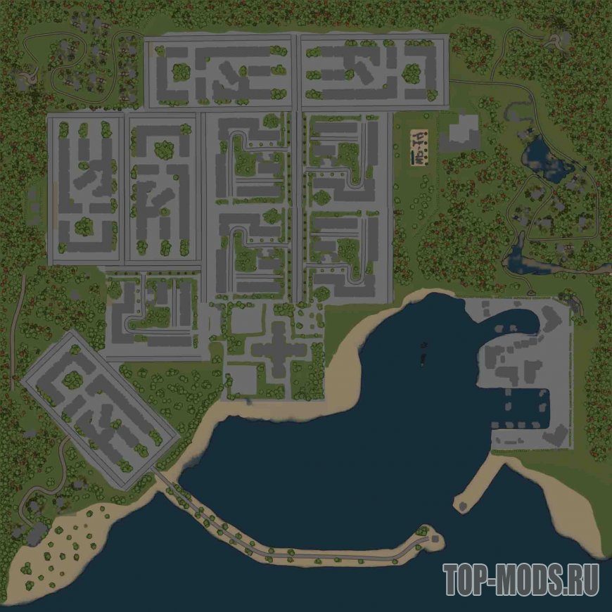 Городок 17 карта