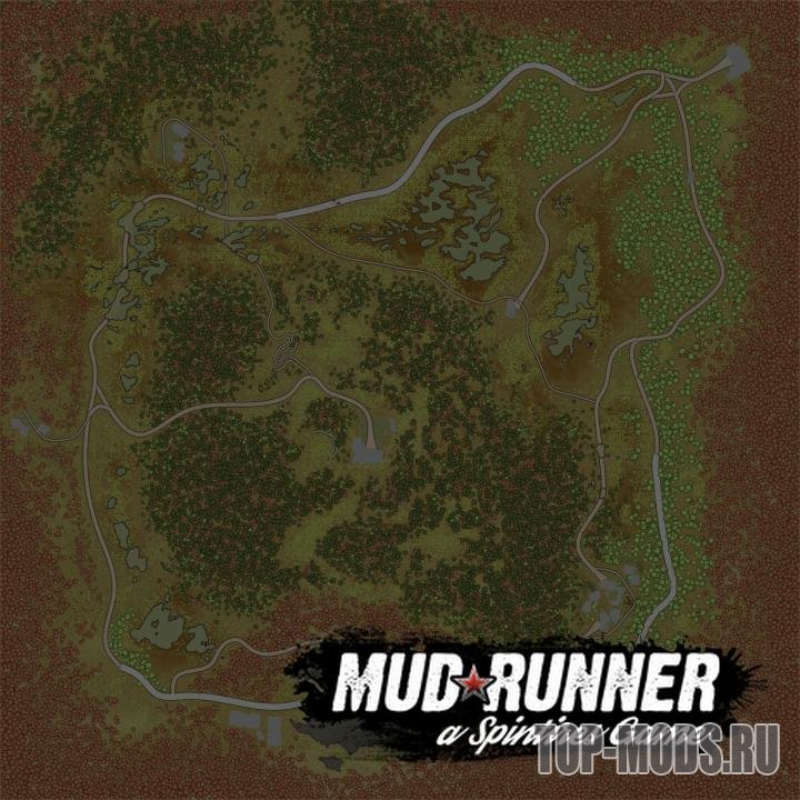 Mudrunner карта болото схема