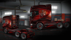 Красный тигр для Scania R RJL 1