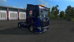 Синяя подсветка для Scania S&R 2016 1