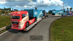 SCS ETRC trailers in traffic 0