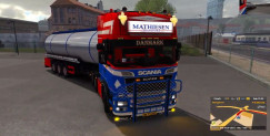Scania R580 Mathiesen transport + Cistern Trailer 0