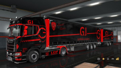 GJ Express black & red для прицепа и Scania S 2016 1