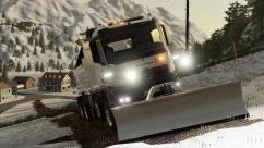 Mercedes Arocs Winter Service + snowfall 4