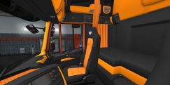 Iveco Hi Way Black Orange Interior 1