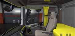 Scania S and R 2016 Grey Yellow Interior 1