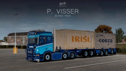 Scania R650 + Trailer "P.Visser"